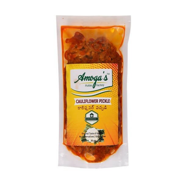 Amoga's Pickles Factory Cauliflower Pickle Andhra Style - Vamzn#