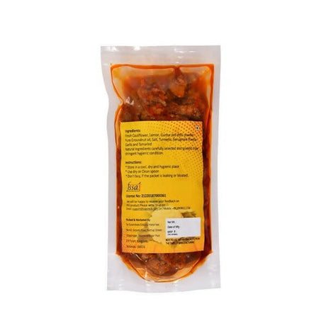 Amoga's Pickles Factory Cauliflower Pickle Andhra Style - Vamzn#