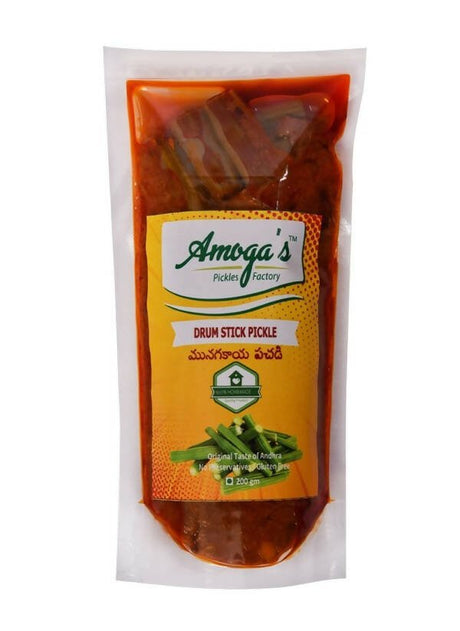 Amoga's Pickles Factory Drumstick Pickle Andhra Style - Vamzn#