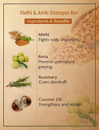 Ancient Living Methi & Amla Shampoo Bar - Vamzn#