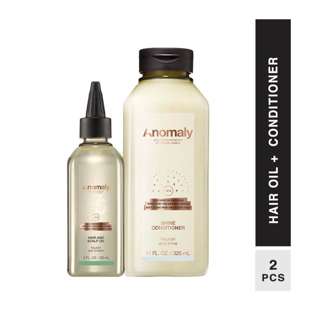 Anomaly by Priyanka Chopra Shine Conditioner & Hair Oil Combo - Vamzn#