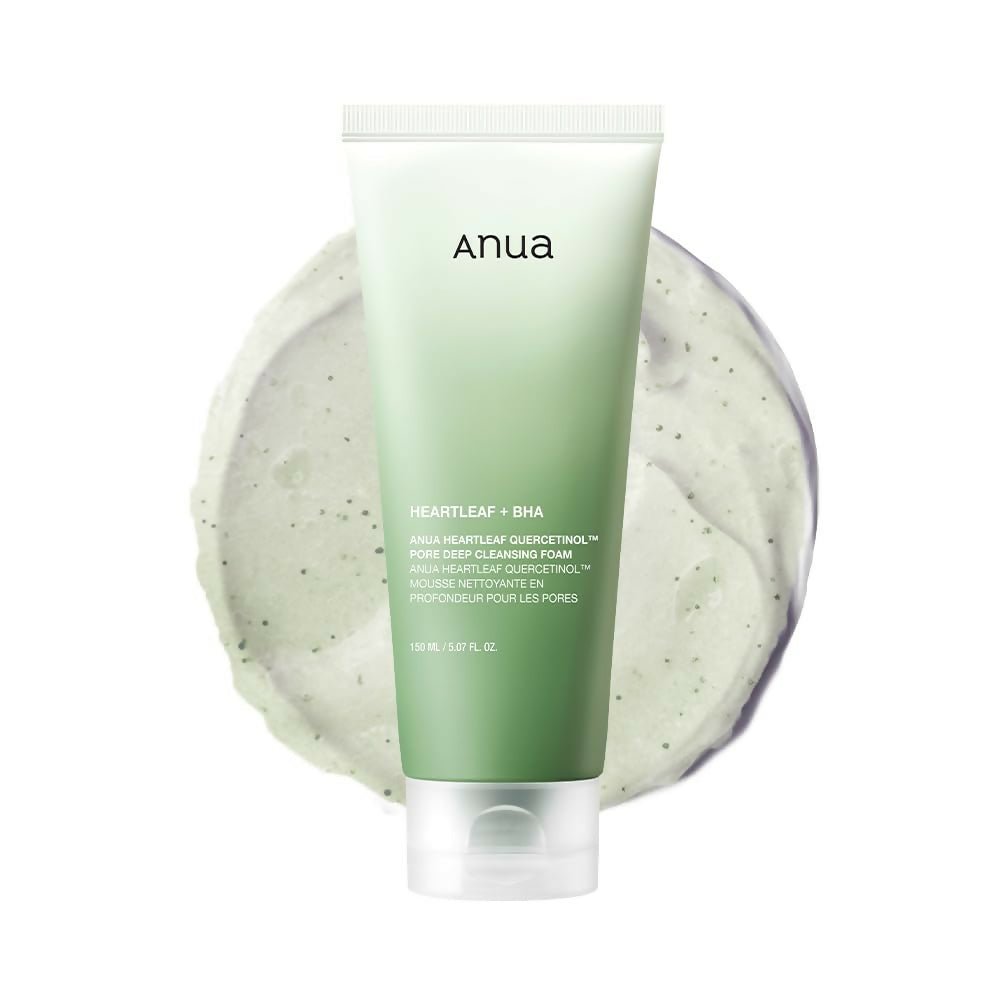 Anua Heartlef Quercetinol Pore Deep Cleansing Foam - Korean Skincare - Vamzn#