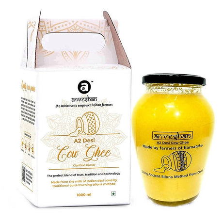 Anveshan A2 Desi Cow Ghee | Pure, Natural & Healthy Ghee | A2 Gir Cow Ghee - Vamzn#