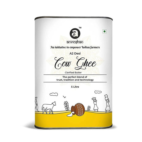 Anveshan A2 Desi Cow Ghee | Pure, Natural & Healthy Ghee | A2 Gir Cow Ghee - Vamzn#