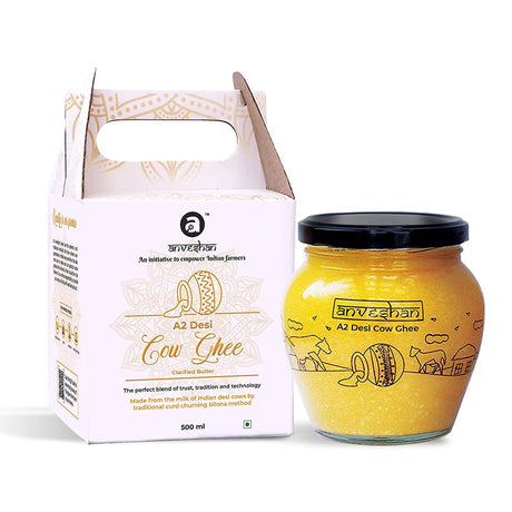 Anveshan A2 Desi Cow Ghee | Pure, Natural & Healthy Ghee | A2 Gir Cow Ghee - Vamzn#