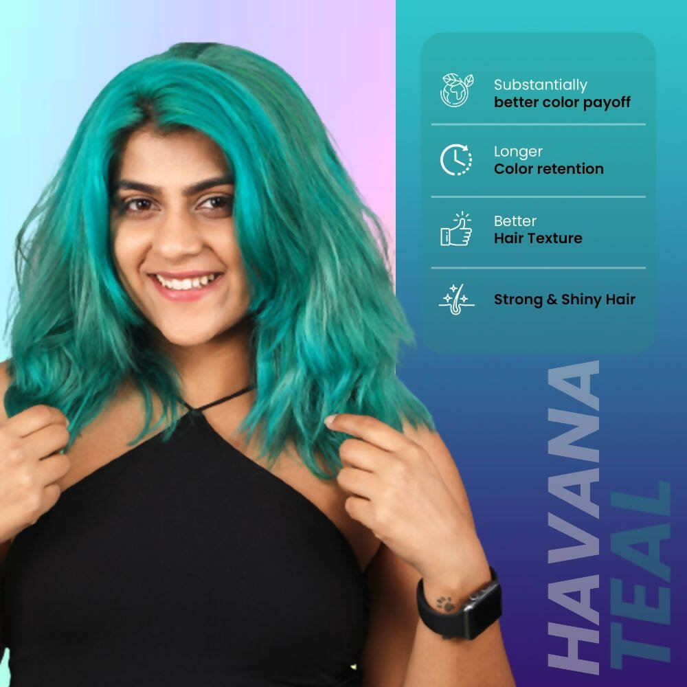 Anveya Semi Permanent Hair Color - Havana Teal - Vamzn#