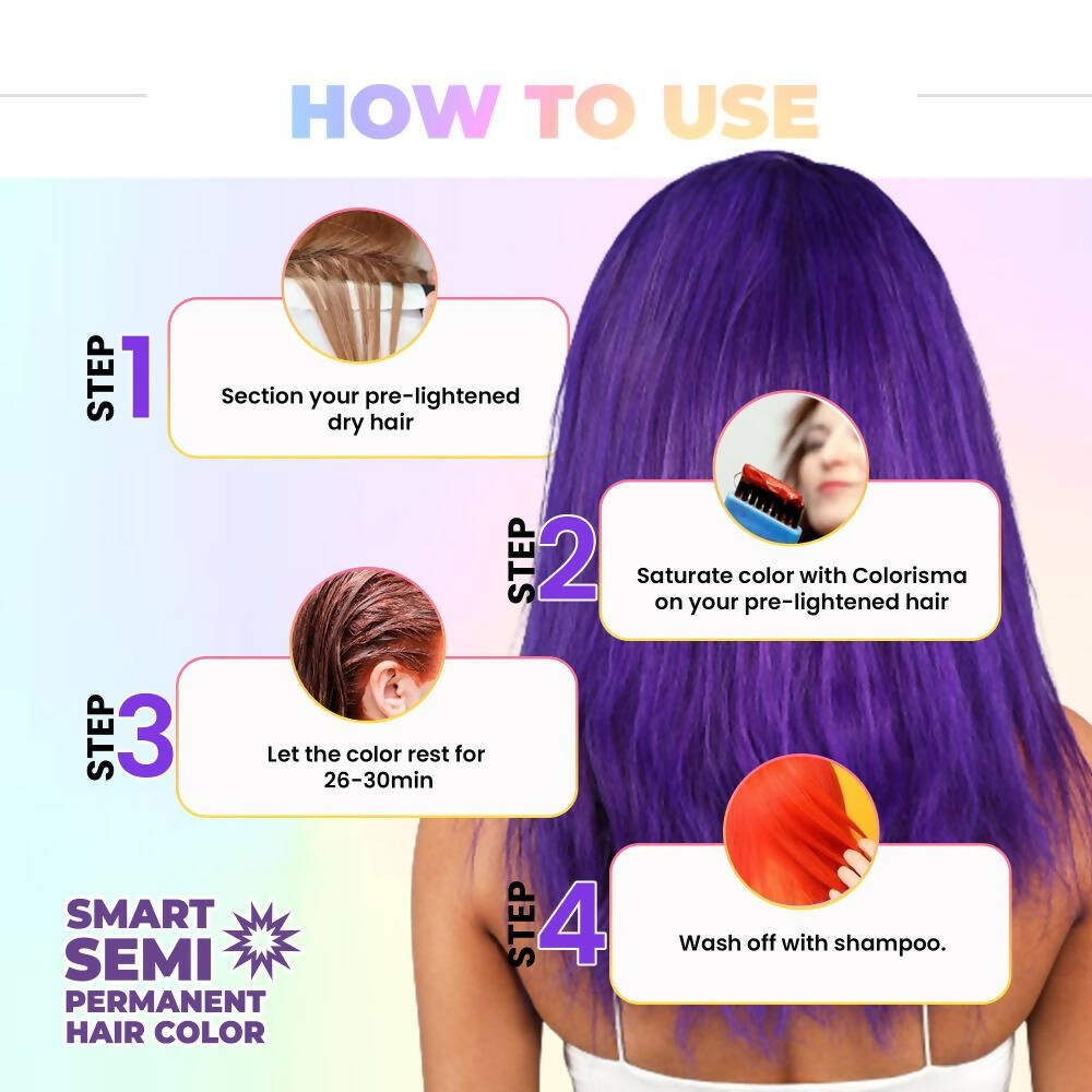 Anveya Semi Permanent Hair Color - Tokyo Purple - Vamzn#