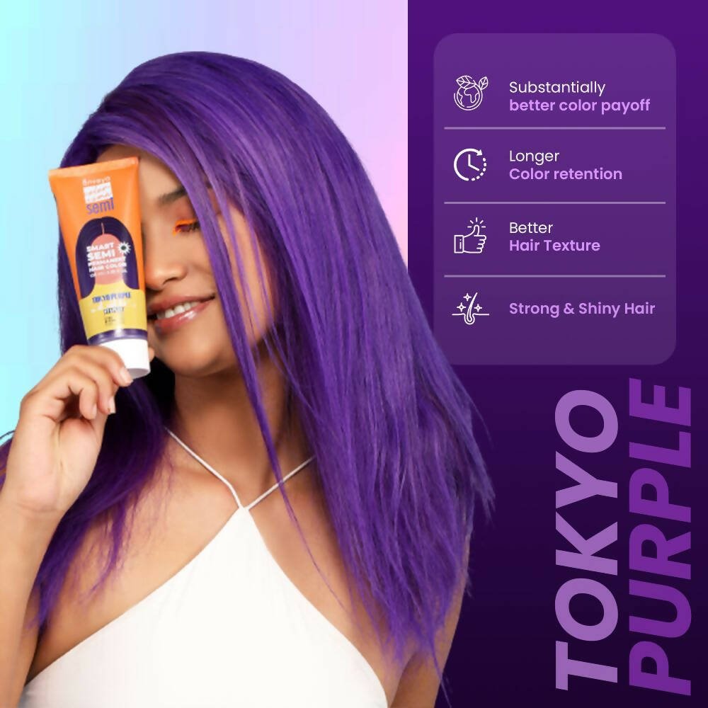 Anveya Semi Permanent Hair Color - Tokyo Purple - Vamzn#