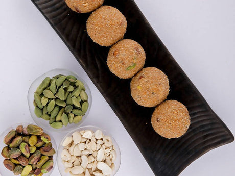 Anything But Sugar Badam Atta Ka Ladoo (jaggery) - Vamzn#