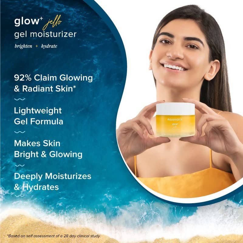 Aqualogica Glow+ Jello Moisturizer With Vitamin C & Papaya, Brightens & Hydrates - Vamzn#