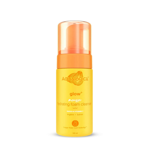 Aqualogica Glow+ Mousse Hydrating Foam Cleanser, Hydrates Skin & Adds Glow - Vamzn#