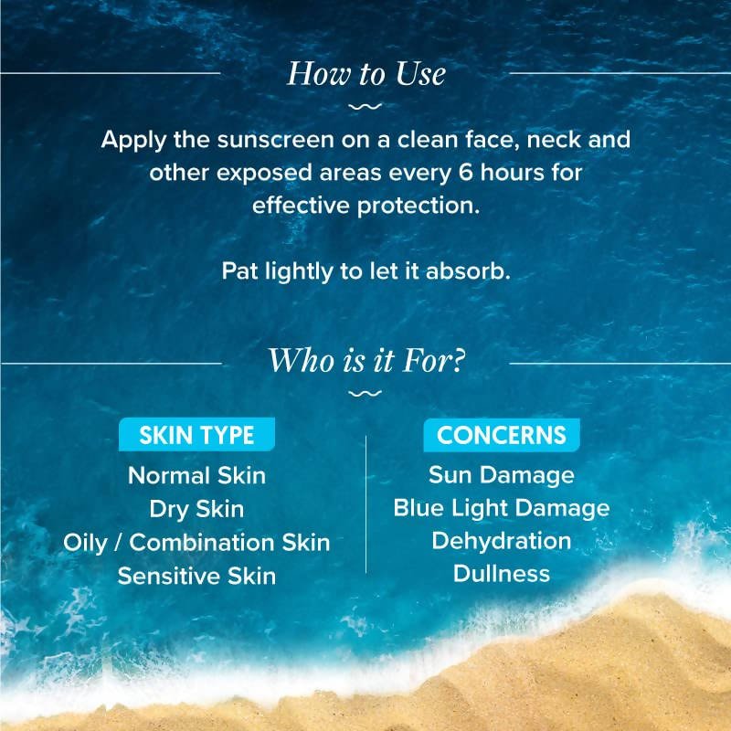 Aqualogica Hydrate+ Sunscreen with Coconut water & Hyaluronic Acid - Vamzn#