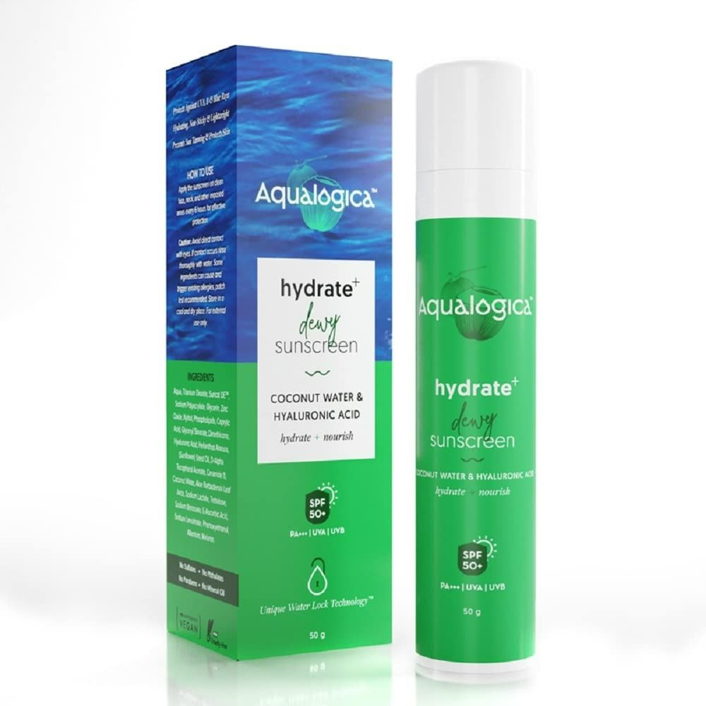 Aqualogica Hydrate+ Sunscreen with Coconut water & Hyaluronic Acid - Vamzn#