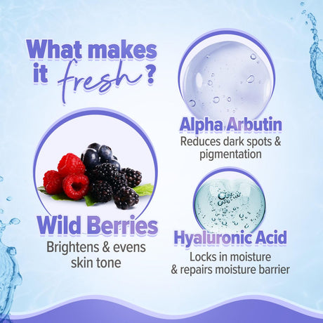 Aqualogica lluminate+ Dewy All Skin Type Sunscreen Spf 50+ Pa++++ With Wild Berries&Alpha Arbutin - 50 G Protection Against Uva/B&Blue Light Protection Fragrance - Free For Luminous&Sun Protected Skin - Vamzn#