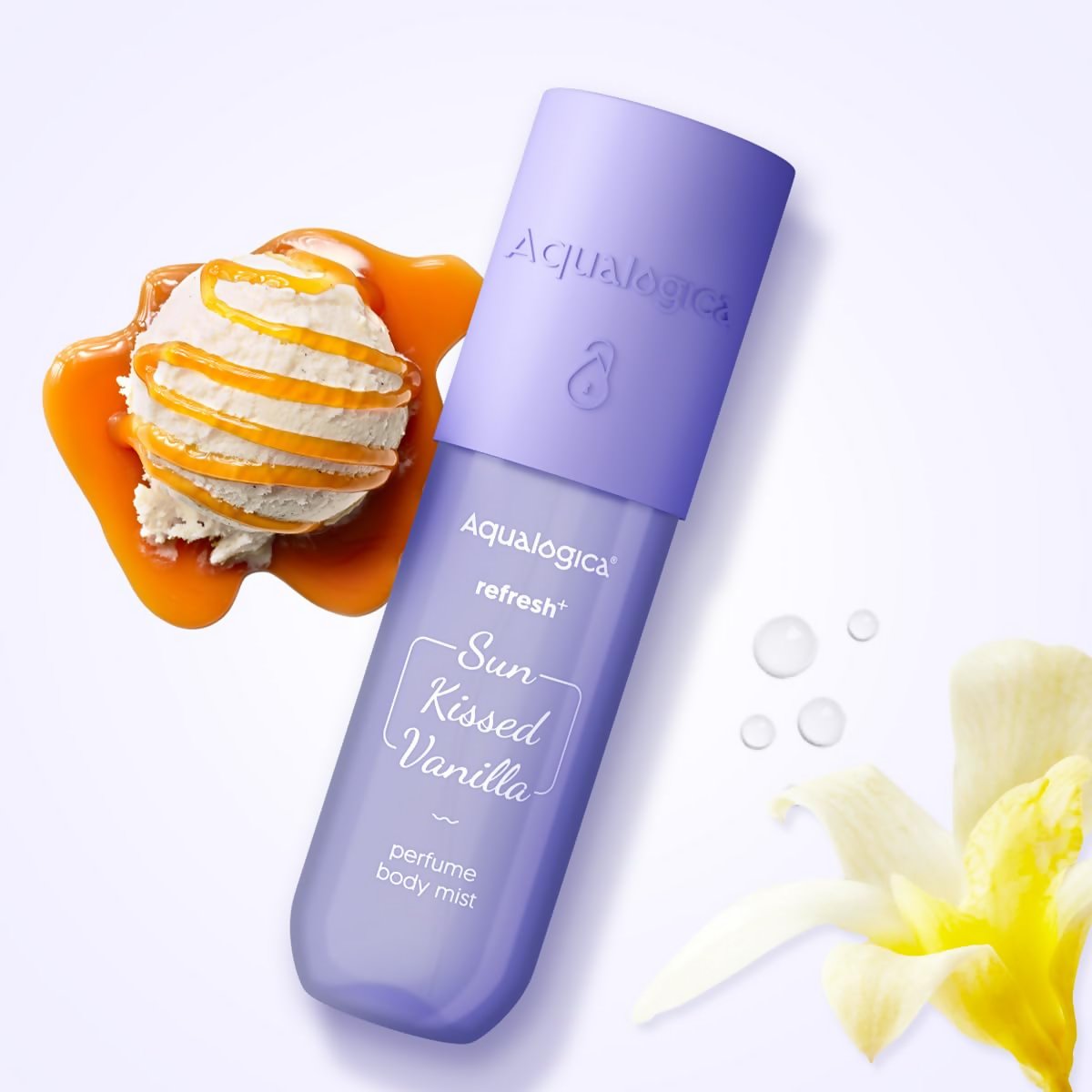 Aqualogica Refresh+ Sun Kissed Vanilla Perfume Body Mist - Vamzn#