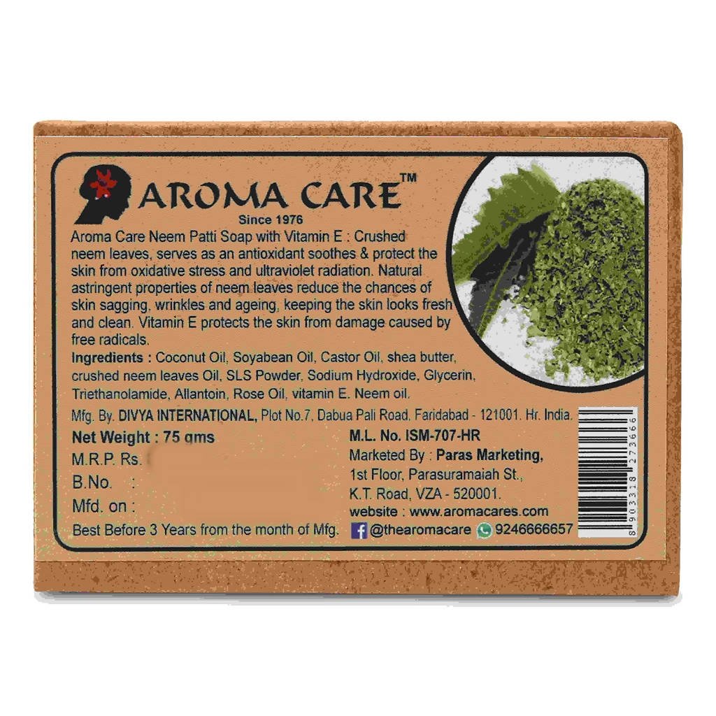 Aroma Care Handmade Neem & Patti Soap - Vamzn#