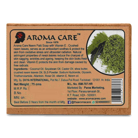 Aroma Care Handmade Neem & Patti Soap - Vamzn#