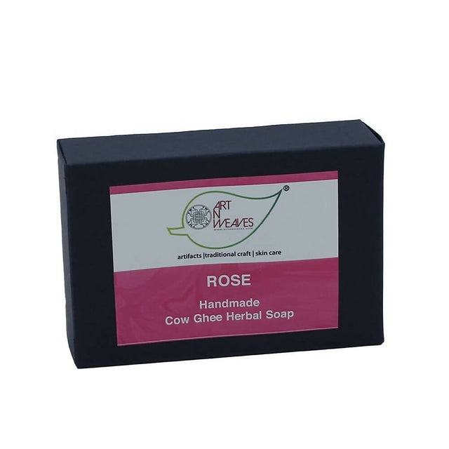 artNweaves Rose Cow Ghee Herbal Handmade Soap - Vamzn#