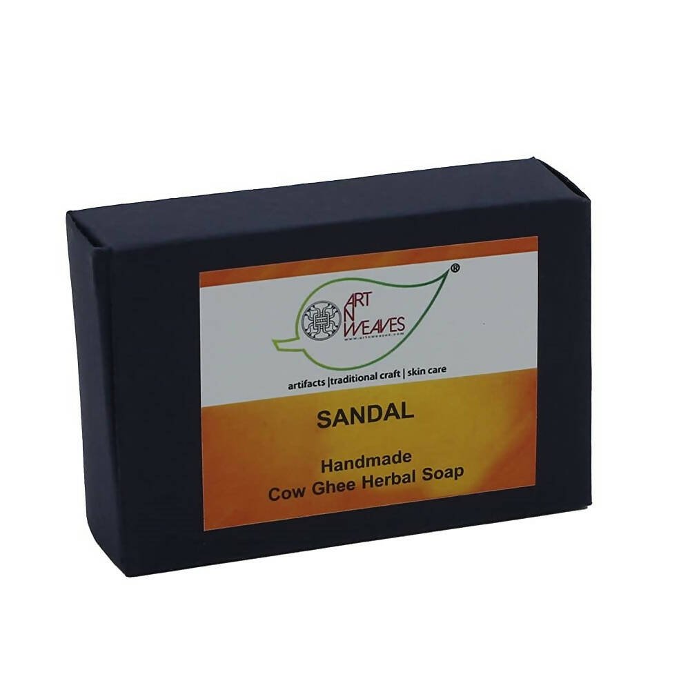 artNweaves Sandal Handmade Cow Ghee Herbal Soap - Vamzn#