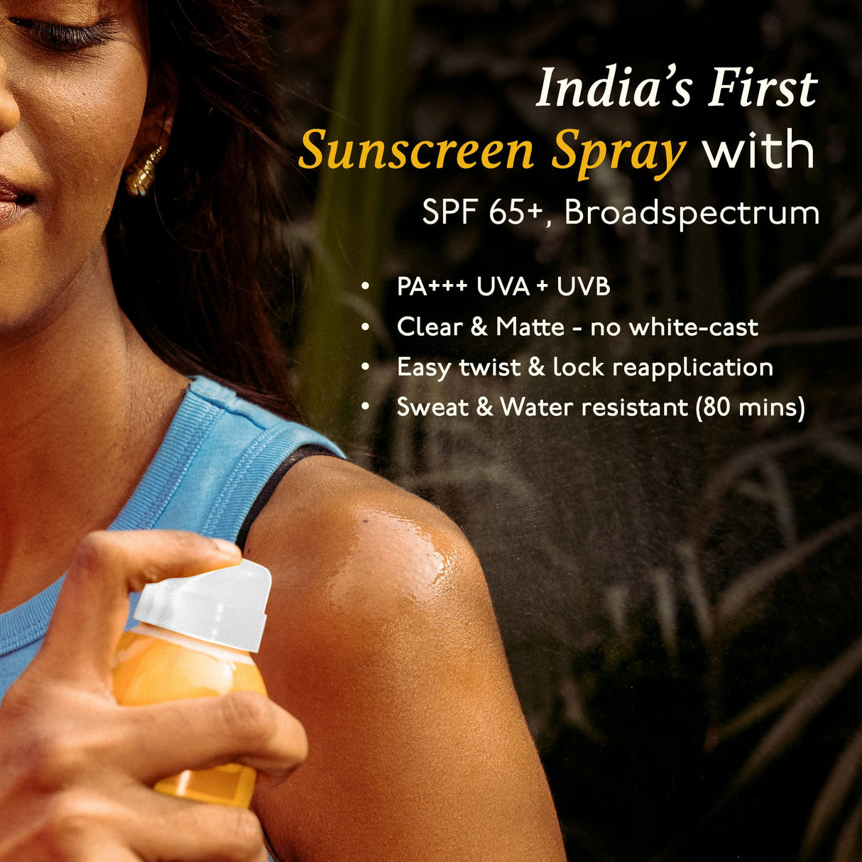 Asaya Broadspectrum Sunscreen Spray SPF 50+, Waterproof Spray Sunscreen For Face & Body - Vamzn#
