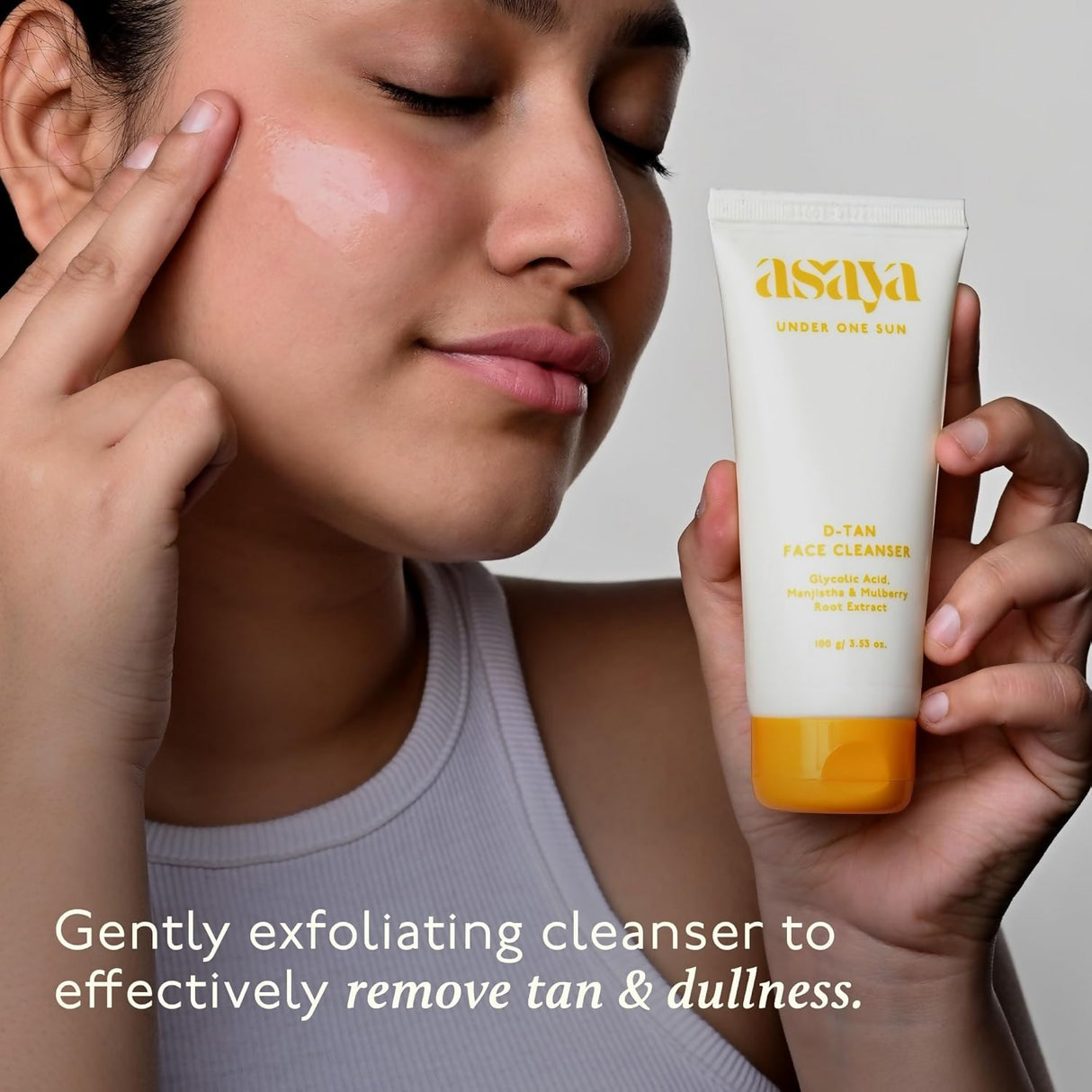 Asaya Detan Face Cleanser With Glycolic Acid, Berry Extract & Manjistha For Men & Women - Vamzn#