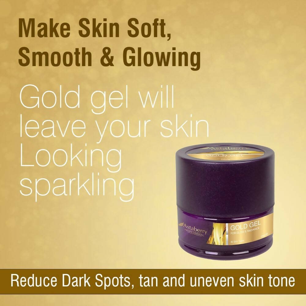 Astaberry Professional Gold Face Gel for Glow & Radiance - Vamzn#