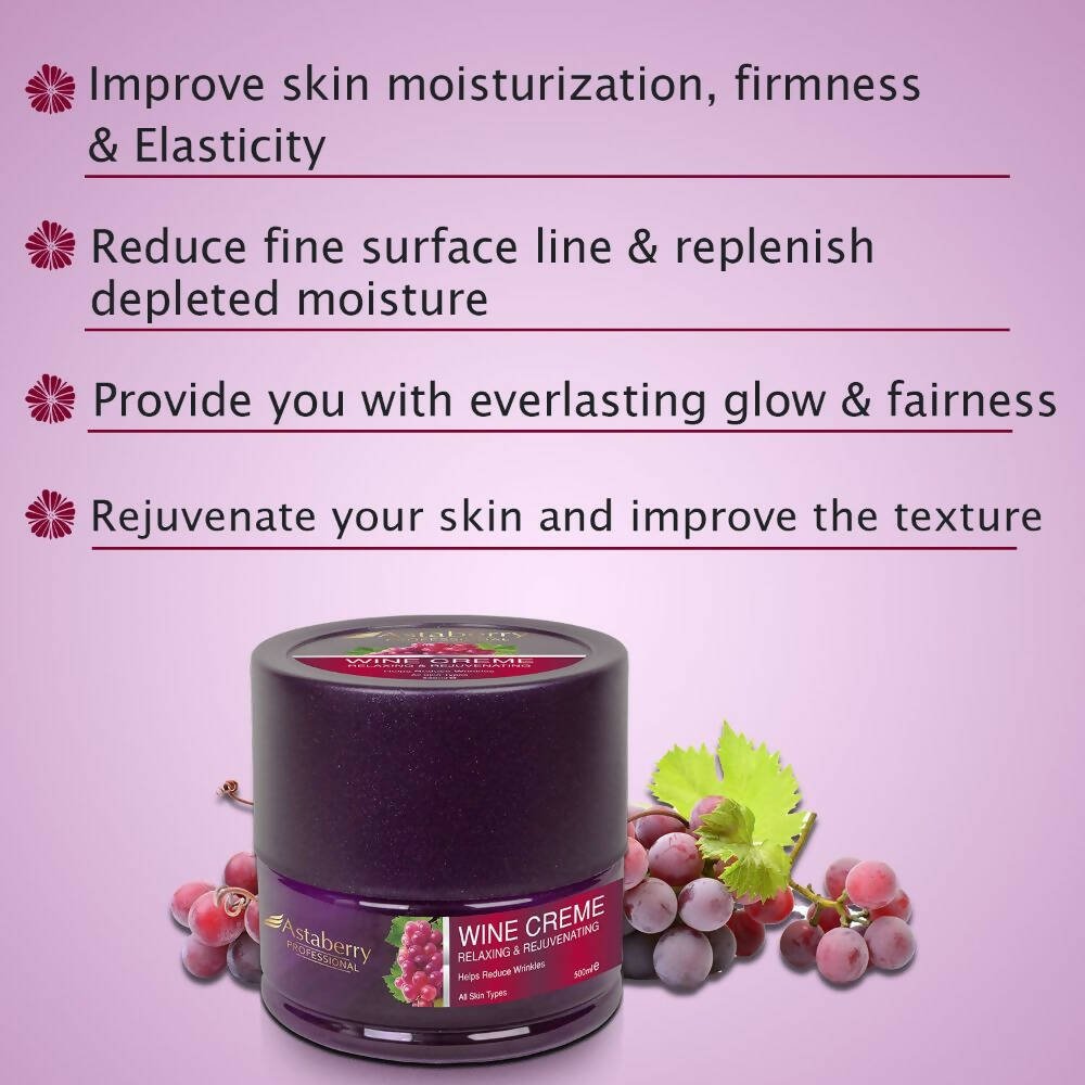 Astaberry Professional Wine Face Creme - Reduce Wrinkles - Vamzn#