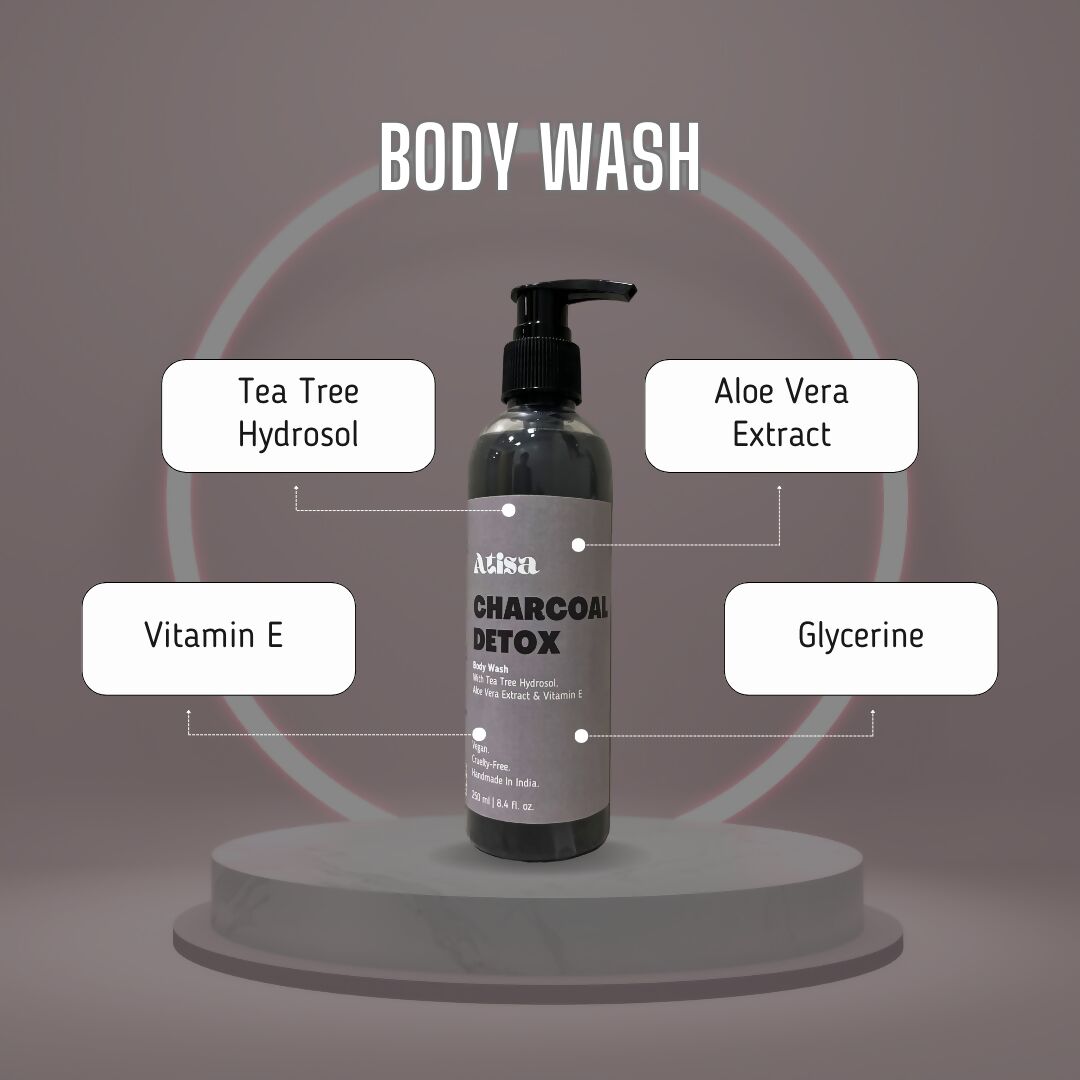 Atisa Charcoal Detox Body Wash - Vamzn#