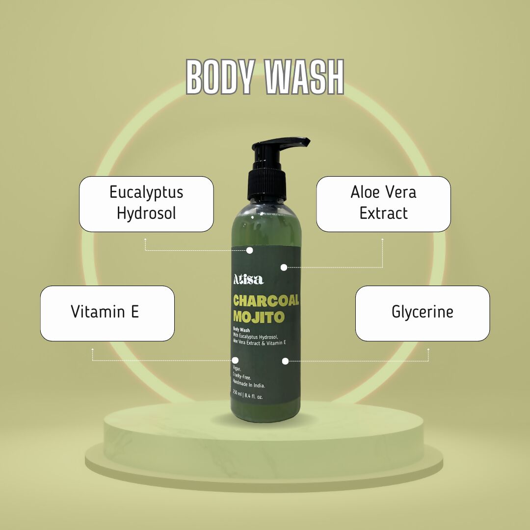 Atisa Charcoal Mojito Body Wash - Vamzn#