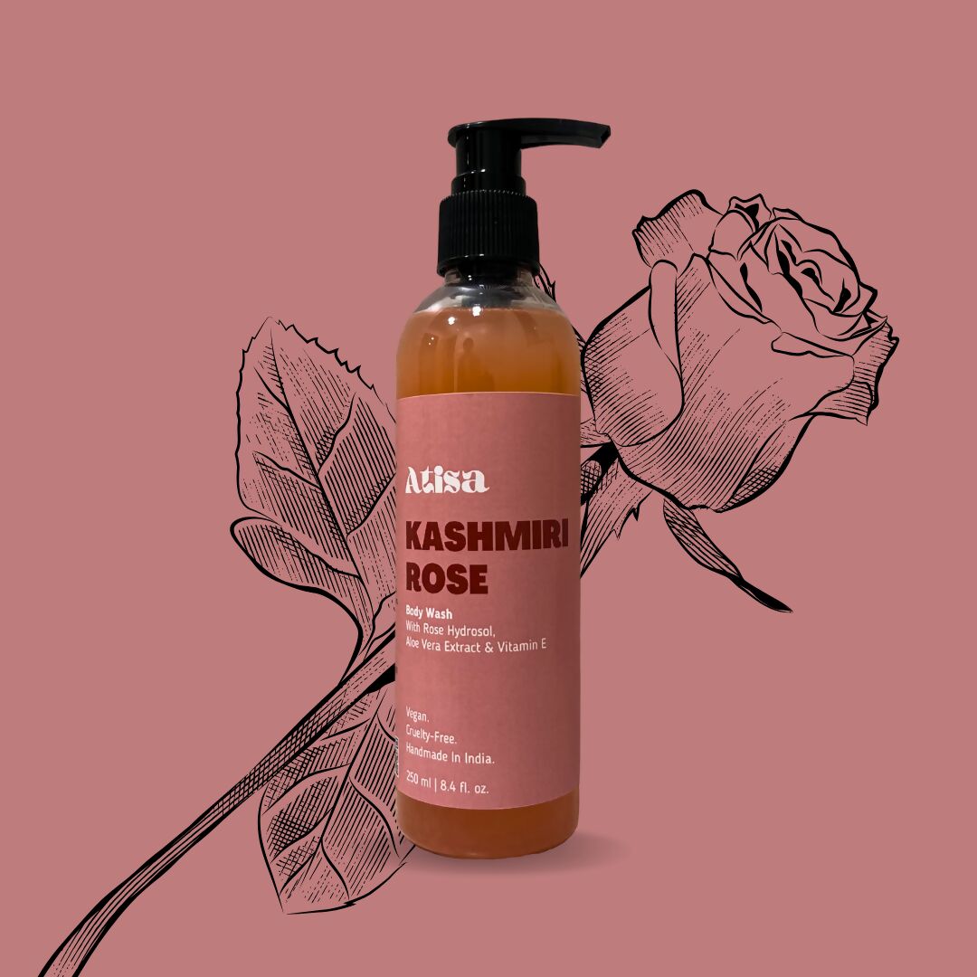 Atisa Kashmiri Rose Body Wash - Vamzn#