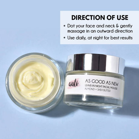 Auli As Good As New Anti Ageing Anti Wrinkle Skin Glowing Nourishing Night Cream - Vamzn#