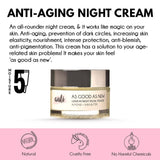 Auli As Good As New Anti Ageing Anti Wrinkle Skin Glowing Nourishing Night Cream - Vamzn#