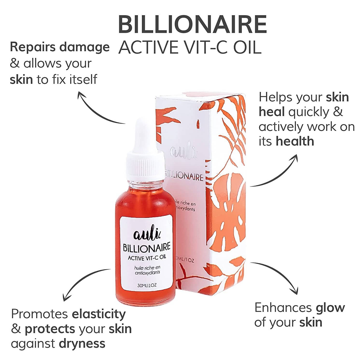 Auli Billionaire Damage Repair/Antioxidant Rich Facial Oil (Vitamin C) - Vamzn#