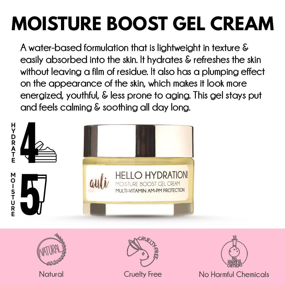 Auli Hello Hydration Moisture Boost Gel Face Cream - Vamzn#