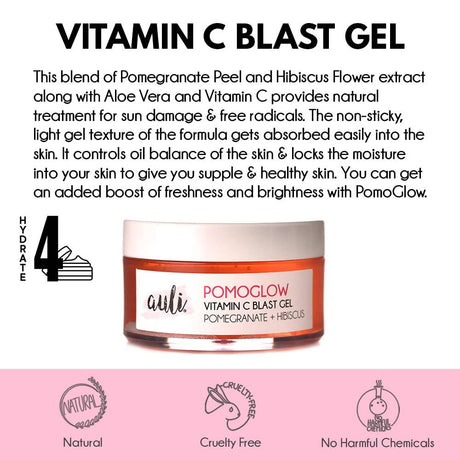 Auli Pomoglow Vitamin C Blast Face Gel - Vamzn#