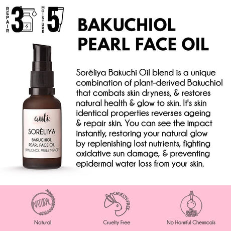 Auli Soreliya Bakuchiol Pearl Anti - Ageing Face Oil - Vamzn#