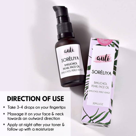 Auli Soreliya Bakuchiol Pearl Anti - Ageing Face Oil - Vamzn#