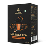 Auric Kadak Moringa Masala Tea - Black Tea from Assam & Darjeeling with Real Spices (Cardamom, Ginger, Black Pepper) - Vamzn#
