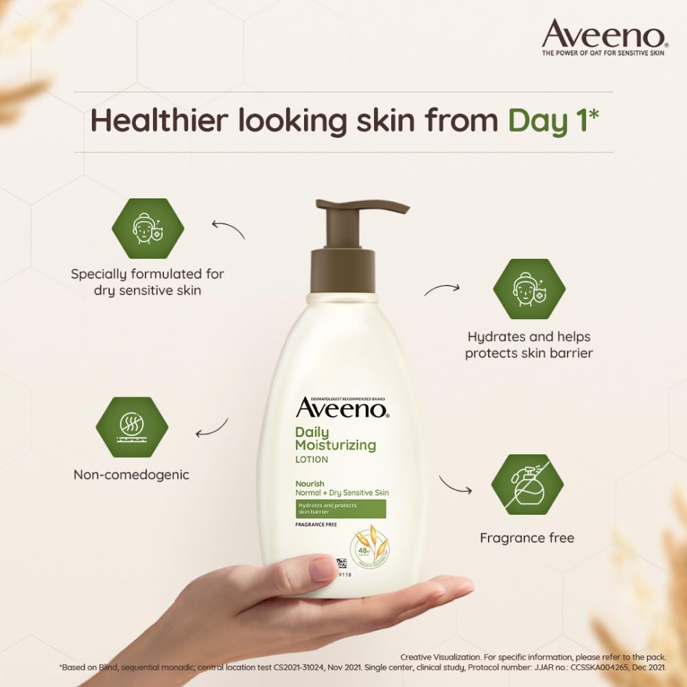 Aveeno Daily Moisturizing Lotion 354ml (for Normal and Dry Skin) - Vamzn#