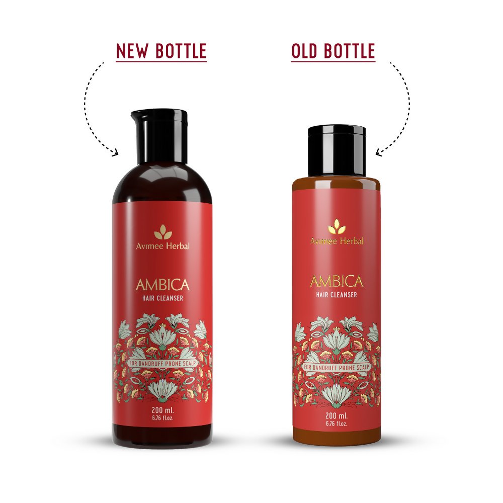 Avimee Herbal Ambica Hair Cleanser Fights Dandruff & Moisturizes Scalp Naturally, With Aloe Vera, Apple Cider Vinegar, Tea Tree, Neem Oil - Vamzn#