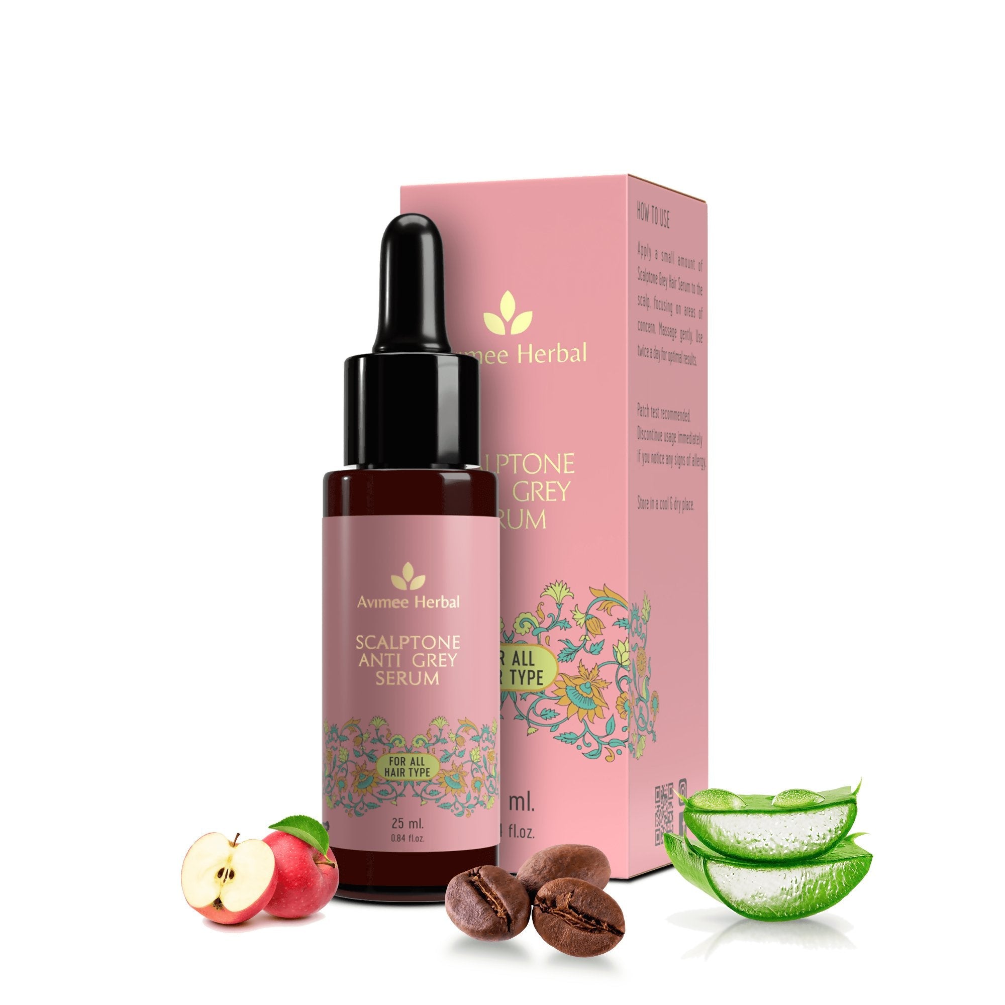 Avimee Herbal Anti Grey Hair Combo - Keshkrishna Hair Oil And Scalptone Grey Hair Serum, Restores Natural Color - Vamzn#