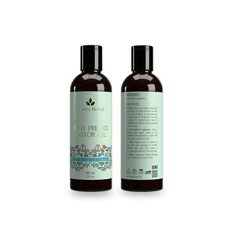Avimee Herbal Cold Pressed Castor Oil For Hair Growth, For Stronger & Shinier Hair - Vamzn#