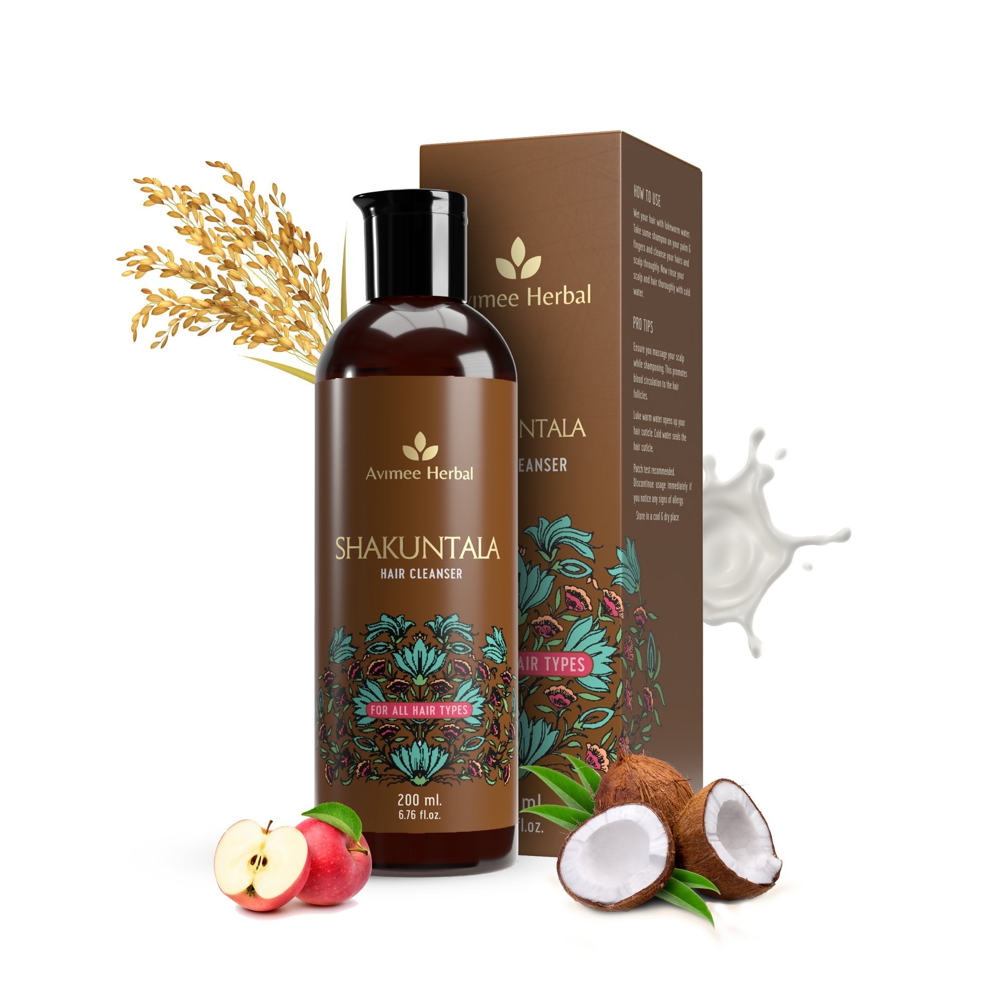 Avimee Herbal Hair Growth Kit: Keshpallav Hair Oil, Shakuntala Hair Cleanser And Scalptone Hair Growth Serum - Vamzn#