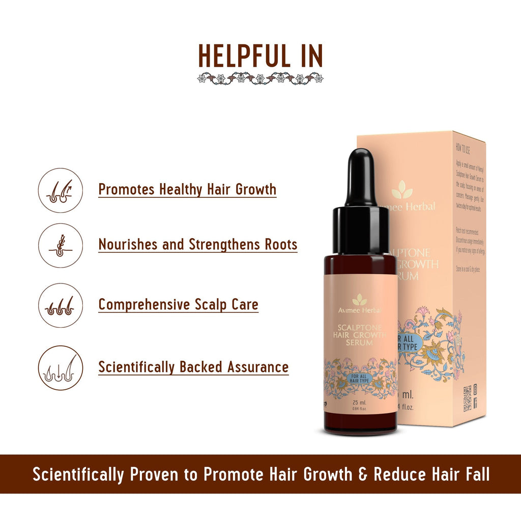 Avimee Herbal Keshpallav Hair Oil And Scalptone Hair Growth Serum Combo - Vamzn#