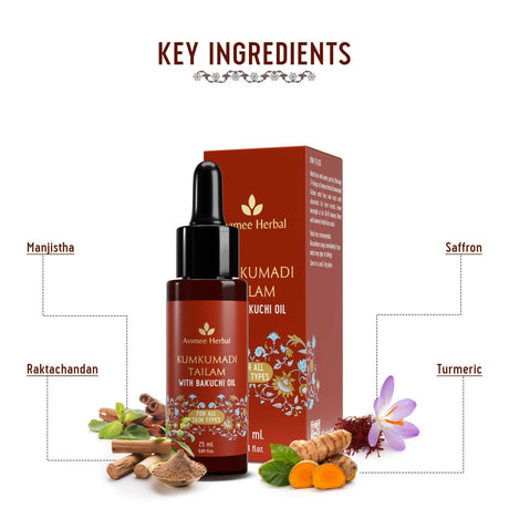 Avimee Herbal Kumkumadi Tailam With Bakuchi Oil - Vamzn#