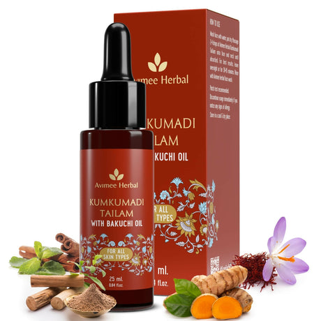 Avimee Herbal Kumkumadi Tailam With Bakuchi Oil - Vamzn#