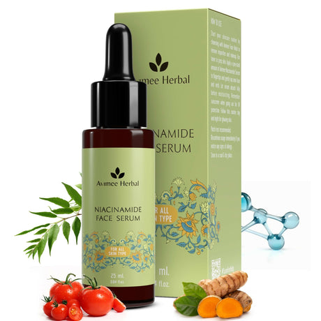 Avimee Herbal Niacinamide Face Serum For Acne Marks, Blemishes & Oil Balancing with Zinc - Vamzn#