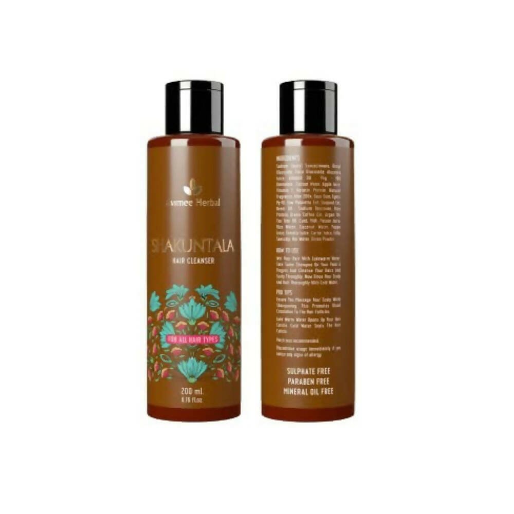 Avimee Herbal Shakuntala Hair Cleanser/Shampoo For Silky & Shiny Hair With Aloe Vera, Apple Cider Vinegar, Rice Protein & Keratin Protein - Vamzn#