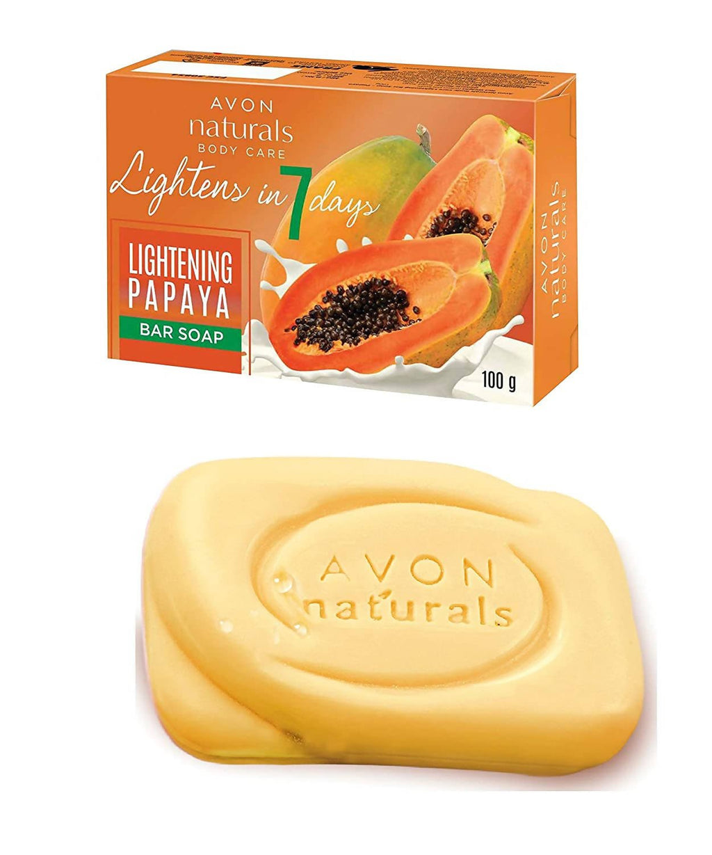 Avon Naturals Body Care Lightening Papaya Bar Soap - Vamzn#