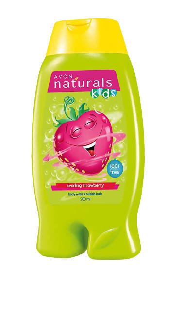 Avon Naturals Kids Swirling Strawberry Body Wash & Bubble Bath - Vamzn#